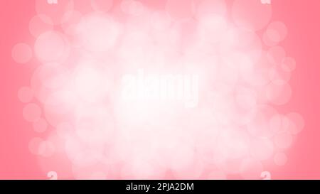 Bokeh rosa sfondo luce astratto. Punti sfocati con luce soffusa. Foto Stock