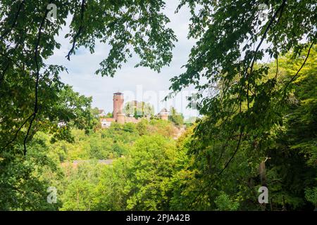 Trendelburg: Castello di Trendelburg a Nordhessen, Assia, Assia, Germania Foto Stock