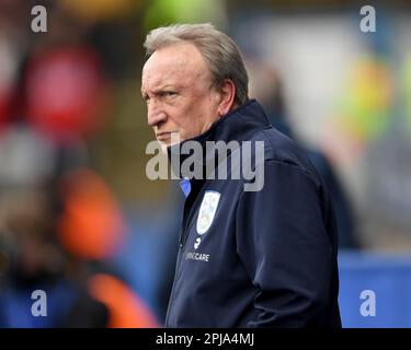 Huddersfield, Regno Unito. 1st Apr, 2023. Neil Warnock, direttore dell'Huddersfield, durante la partita del campionato Sky Bet al John Smith's Stadium, Huddersfield. Il credito dell'immagine dovrebbe essere: Gary Oakley/Sportimage Credit: Sportimage/Alamy Live News Foto Stock