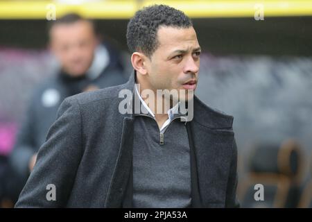 Hull, Regno Unito. 01st Apr, 2023. Liam Rosenior manager di Hull City durante la partita del Campionato Sky Bet Hull City vs Rotherham United al MKM Stadium di Hull, Regno Unito, 1st aprile 2023 (Foto di James Heaton/News Images) a Hull, Regno Unito il 4/1/2023. (Foto di James Heaton/News Images/Sipa USA) Credit: Sipa USA/Alamy Live News Foto Stock