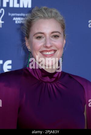 Londra, Regno Unito. 06th Ott 2022. Greta Gerwig partecipa alla prima "White Noise" nel Regno Unito al Royal Festival Hall di Londra. (Foto di Fred Duval/SOPA Images/Sipa USA) Credit: Sipa USA/Alamy Live News Foto Stock