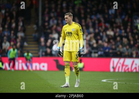 Londra, Regno Unito. 31st Mar, 2023. Durante la partita della Premier League tra Crystal Palace e Leicester City a Selhurst Park, Londra, Inghilterra, il 1 aprile 2023. Foto di Pedro Soares. Solo per uso editoriale, licenza richiesta per uso commerciale. Non è utilizzabile nelle scommesse, nei giochi o nelle pubblicazioni di un singolo club/campionato/giocatore. Credit: UK Sports Pics Ltd/Alamy Live News Foto Stock