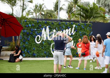 Miami Gardens, Florida, Stati Uniti. 1st aprile 2023. 2023 Miami Open powered by Itau, a piedi. Foto Stock