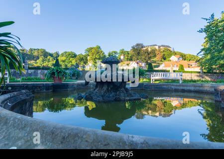 Blankenburg: Schloss Blankenburg Castello, parco Schlosspark a Harz, Sachsen-Anhalt, Sassonia-Anhalt, Germania Foto Stock