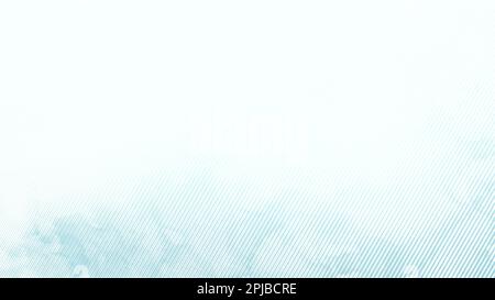 Linee diagonali turchesi o blu chiaro su sfondo bianco, sbiadite fino al bianco. Sfondo astratto a righe con risoluzione 4K. Spazio di copia. Foto Stock