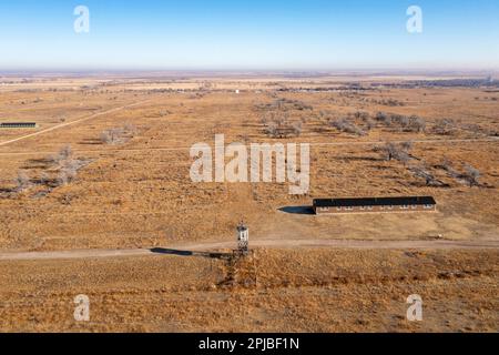 Granada, Colorado, il campo di internamento giapponese Amache della seconda guerra mondiale nel Colorado sudorientale è diventato parte del Servizio del Parco Nazionale, come presidente Joe Foto Stock