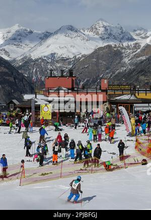 Stazione sciistica, Bormio 2000, Bormio, Sondrio, Lombardia, Italia Foto Stock