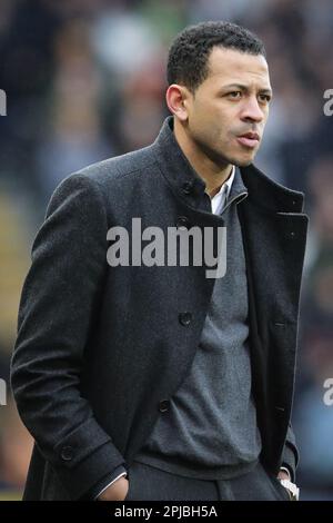 Hull, Regno Unito. 01st Apr, 2023. Liam Rosenior manager di Hull City durante la partita del Campionato Sky Bet Hull City vs Rotherham United al MKM Stadium di Hull, Regno Unito, 1st aprile 2023 (Foto di James Heaton/News Images) a Hull, Regno Unito il 4/1/2023. (Foto di James Heaton/News Images/Sipa USA) Credit: Sipa USA/Alamy Live News Foto Stock