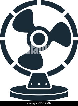 Icona della ventola modello vettoriale del logo Illustrazione Design Illustrazione Vettoriale