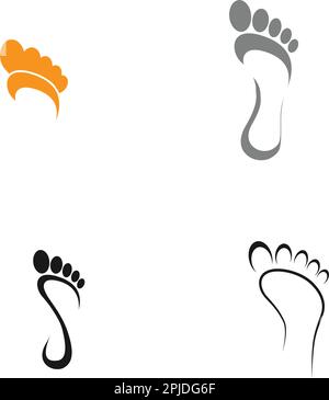 immagine vektor del logo human footprint Illustrazione Vettoriale