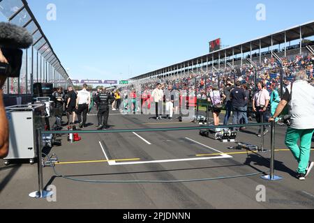 Albert Park, Melbourne, Victoria, Australia. 02nd Apr, 2023. FIA Formula One World Championship 2023 - Formula One Rolex Australian Grand Prix - Una visione generale della griglia durante il Campionato Mondiale FIA Formula One 2023 - Image Credit: brett keating/Alamy Live News Foto Stock