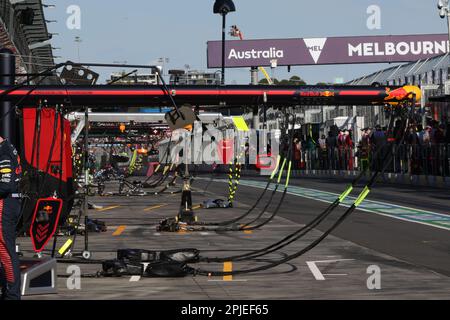 Melbourne, Australia. 02nd Apr, 2023. Pitlane durante la Formula 1 Rolex Australian Grand Prix 2023, 3rd° round del Campionato del mondo di Formula uno 2023 dal 31 marzo al 2 aprile 2023 sul circuito Albert Park, a Melbourne, Australia - Foto DPPI Credit: DPPI Media/Alamy Live News Foto Stock