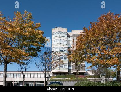 Motherwell Cicic Centre in autunno Foto Stock