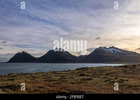 Stokksnes rappresenta un luogo perfetto per fotografi e amanti della natura Foto Stock