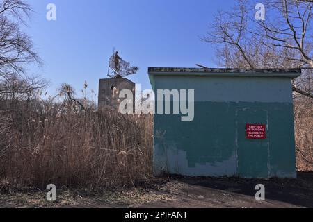 Camp Hero state Park, Montauk, Long Island, NY Foto Stock