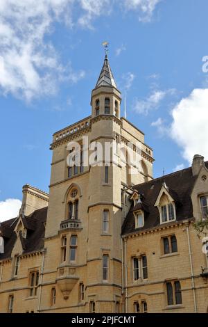 Edificio fronte Quad del Balliol College presso l'Università di Oxford Foto Stock