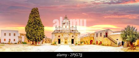 Abbazia Arkadi, Isola di Creta, Grecia Foto Stock