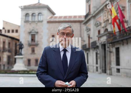 Madrid, Spagna. 29th Mar, 2022. Danilo Turk, ex presidente della Slovenia, e attualmente presidente del Club de Madrid. Credit: Cesar Luis de Luca/dpa/Alamy Live News Foto Stock