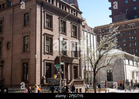 Il 231 Madison Avenue è una residenza storica presso la Morgan Library & Museum nel quartiere Murray Hill di New York City, USA 2023 Foto Stock