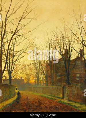 Fine ottobre. John Atkinson Grimshaw. 1882. Foto Stock