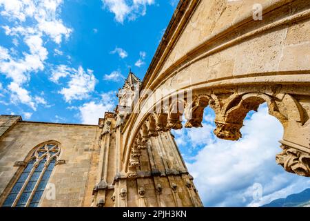 Foto esterna, tetto della Cattedrale di Palma, Cattedrale di Santa Maria, Palma, Maiorca, Spagna Foto Stock