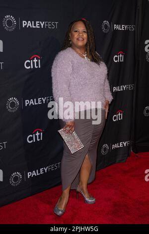 2 aprile 2023, Los Angeles, California, USA: CHANDRA WILSON di Grey's Anatomy partecipa al PaleyFest 2023 al Dolby Theatre di Hollywood, California (Credit Image: © Charlie Steffens/ZUMA Press Wire) SOLO PER USO EDITORIALE! Non per USO commerciale! Foto Stock