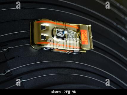HO (1/64) slot car vintage in scala 1:1 Foto Stock