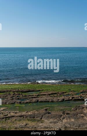 Mare del Mediterraneo Byblos Libano Medio Oriente Foto Stock