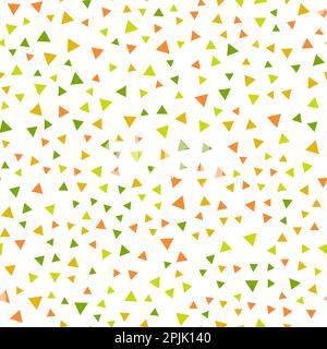 Motivo senza cuciture con triangoli su sfondo bianco. Illustrazione vettoriale Illustrazione Vettoriale