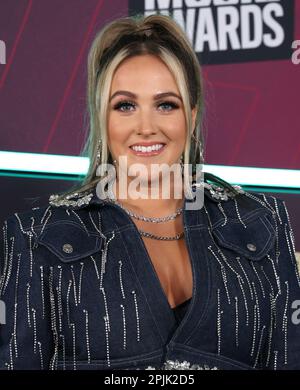 Austin, Texas, USA - 02 aprile 2023, Priscilla Block arriva ai CMT Music Awards 2023 che si tengono presso il Moody Center il 2 aprile 2023, ad Austin, Texas. © Curtis Hilbun / AFF-USA.COM Foto Stock