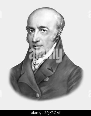 William Hyde Wollaston 1766-1828 fisico chimico inglese Foto Stock