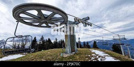 Seggiovia la scia, Saint-Pierre de Chartreuse, Isere, REGIONE AURA, Francia Foto Stock