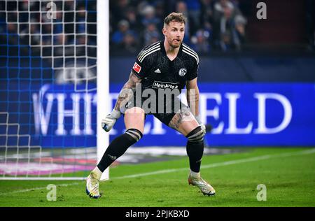 Bundesliga, Veltins Arena, FC Schalke 04 vs Bayer Leverkusen; Ralf Fährmann (S04) Foto Stock