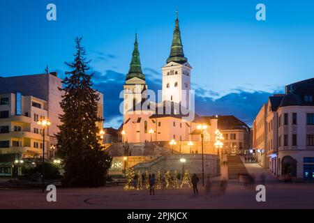 Cattedrale della Santissima Trinità in piazza Andrej Hlinka a Zilina, Slovacchia Foto Stock