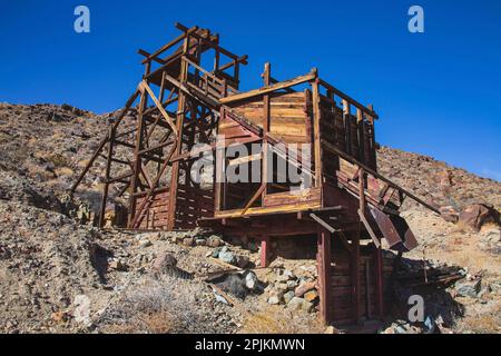 Brooklyn Mine Road, Old Dale Mining District, Mojave Desert, California Foto Stock