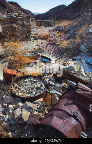 Brooklyn Mine Road, Old Dale Mining District, Mojave Desert, California Foto Stock