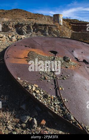 Brooklyn Mine Road, Old Dale Mining District, Mojave Desert, California Foto Stock