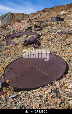 Brooklyn Mine Road, Old Dale Mining District, Mojave Desert, California Foto Stock