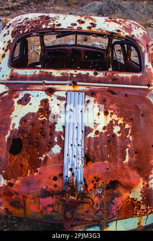 Brooklyn Mine Road, Old Dale Mining District, Mojave Desert, California Foto Stock