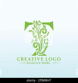 Gustoso logo design idea e ispirazione Illustrazione Vettoriale