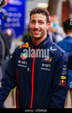 MELBOURNE, AUSTRALIA - 01 APRILE: Daniel Ricciardo al 2023° Gran Premio di Formula 1 australiano il 1st aprile 2023 Foto Stock