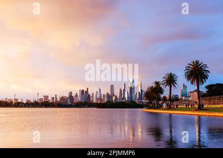 MELBOURNE, AUSTRALIA - 01 APRILE: Atmosfera al tramonto al Gran Premio di Formula 1 australiano del 2023, il 1st aprile 2023 Foto Stock