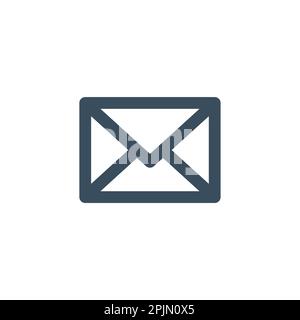 Icona della linea di posta. Icona del simbolo di posta. Illustrazione vettoriale Illustrazione Vettoriale