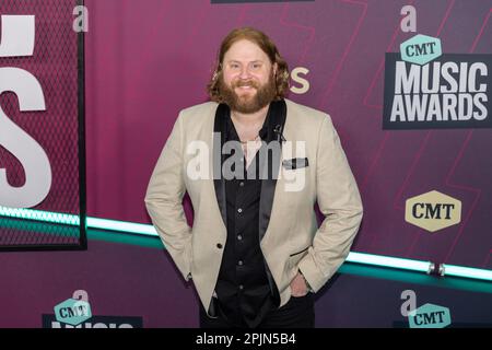 Austin, Stati Uniti. 02nd Apr, 2023. Nate Smith il tappeto rosso ai CMT Awards di Austin, Texas, il 2 aprile 2023. (Foto di Stephanie Tacy/SIPA USA) Credit: Sipa USA/Alamy Live News Foto Stock