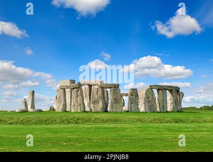 Stonehenge, Amesbury, Wiltshire, Inghilterra, Regno Unito Foto Stock