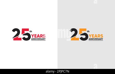 Logo del 25° anniversario Illustrazione Vettoriale