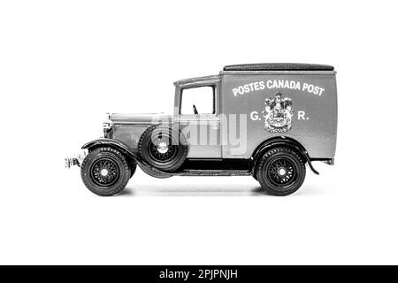 Matchbox modelli di Ford di ieri modello A, Postes Canada Post van Y-22 1930 Foto Stock