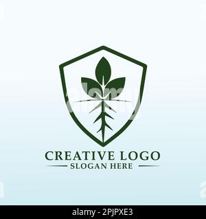 Collezione di consulenza e progettazione di logo per l'agricoltura Illustrazione Vettoriale