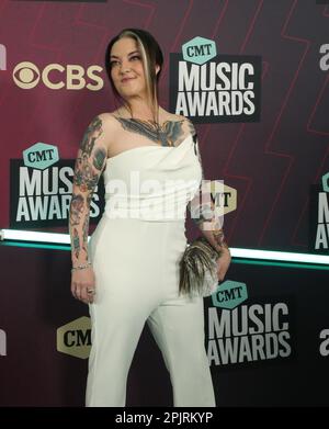 Austin, Stati Uniti. 02nd Apr, 2023. Ashley McBryde partecipa ai CMT Music Awards 2023 al Moody Center il 02 aprile 2023 ad Austin, Texas. Photo:Holly Jee/imageSPACE Credit: Imagespace/Alamy Live News Foto Stock