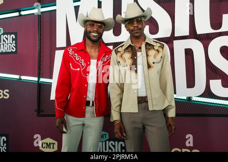 Austin, Stati Uniti. 02nd Apr, 2023. THEBROSFRESH partecipa ai CMT Music Awards 2023 al Moody Center il 02 aprile 2023 ad Austin, Texas. Photo:Holly Jee/imageSPACE Credit: Imagespace/Alamy Live News Foto Stock